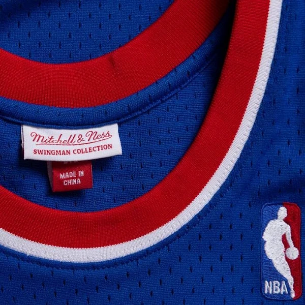 Camiseta Dennis Rodman con Detroit Pistons 1988 Swingman Azul