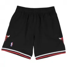 Pantalon corto de baloncesto NBA Chicago Bulls negro 1997-98 frontal
