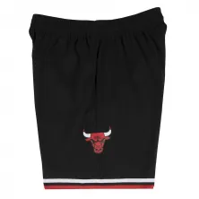 Pantalon corto de baloncesto NBA Chicago Bulls negro 1997-98 lateral