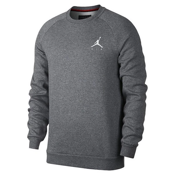 SUDADERA AIR JORDAN FLEECE CREW - GREY