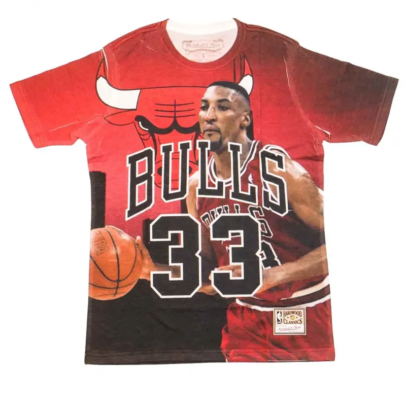 CAMISETA MITCHELL AND NESS CHICAGO BULLS - SCOTTIE PIPPEN CITY PRIDE