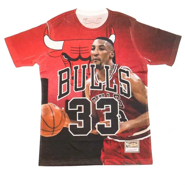 CAMISETA MITCHELL AND NESS CHICAGO BULLS - SCOTTIE PIPPEN CITY PRIDE