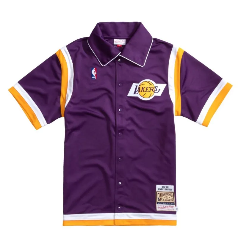 CAMISETA LOS ANGELES LAKERS AUTHENTIC SHOOTING TSHIRT - MAGIC JOHNSON