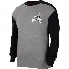 SUDADERA AIR JORDAN FLEECE CREW - GREY