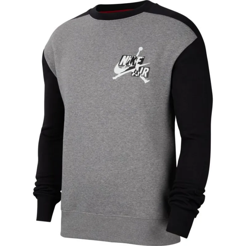 SUDADERA AIR JORDAN FLEECE CREW - GREY