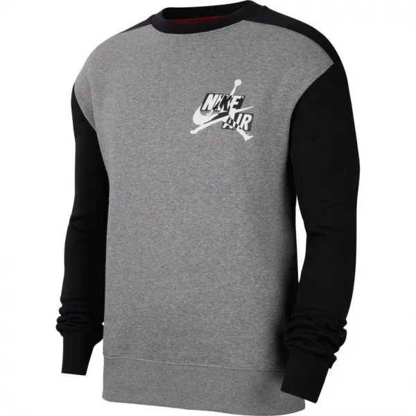 SUDADERA AIR JORDAN FLEECE CREW - GREY