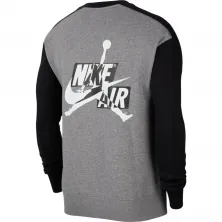 SUDADERA AIR JORDAN FLEECE CREW - GREY