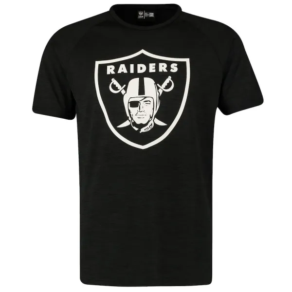 CAMISETA NEW ERA OAKLAND RAIDERS NFL ENGINEERED RAGLAN - NEGRA
