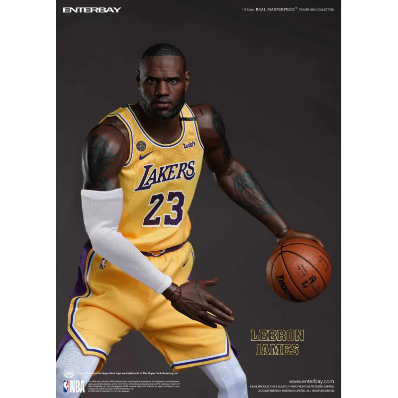 entarbay Lakers レブロン・ジェームズ Figura de coleccionista de Lebron James con Lakers