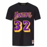 Camiseta Magic Johnson Name and Number Mitchell & Ness Los Angeles Lakers negra