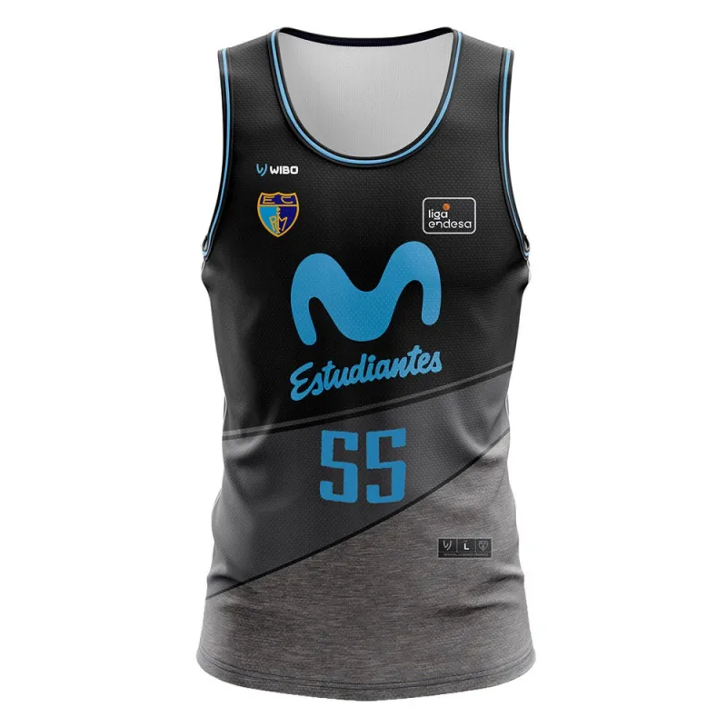 Camiseta JJ Barea Estudiantes Baloncesto 2021 de Wibo en negro