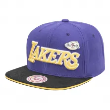 Gorra Plana Lakers Pinned de Mitchell And Ness conmemorativa