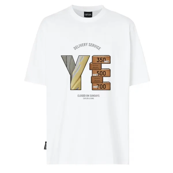 CAMISETA CAYLER AND SONS YIB-DELIVERY, BLANCA