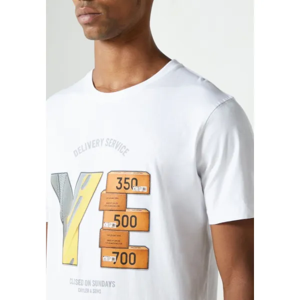 CAMISETA CAYLER AND SONS YIB-DELIVERY, BLANCA