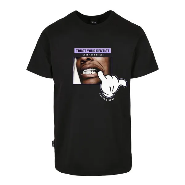 CAMISETA CAYLER AND SONS TRUST YOUR DENTIST, NEGRA