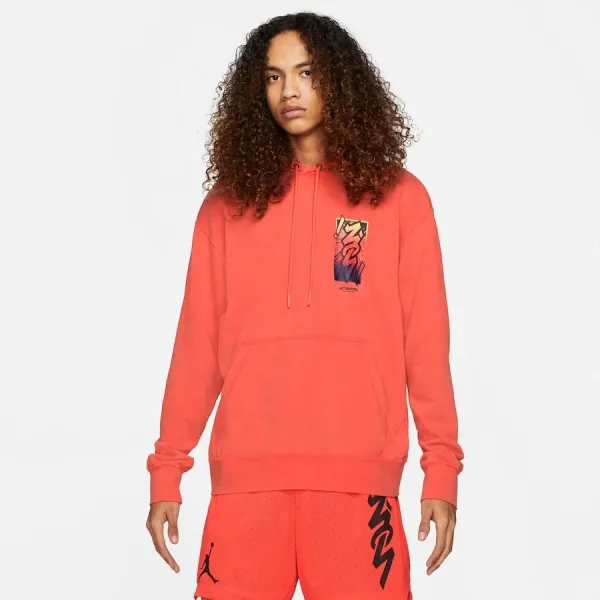 SUDADERA JORDAN DRI-FIT ZION BRIGHT CRIMSON
