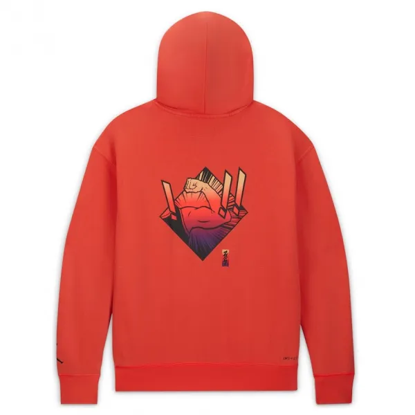 SUDADERA JORDAN DRI-FIT ZION BRIGHT CRIMSON