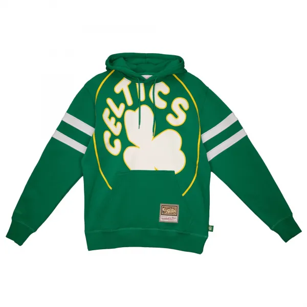 SUDADERA BOSTON CELTICS "BIG FACE 2.0 FLEECE HOODIE" MITCHELL AND NESS