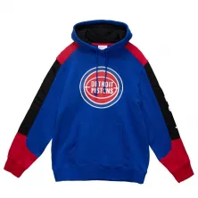 SUDADERA DETROIT PISTONS "FUSION FLEECE HOODIE" MITCHELL AND NESS