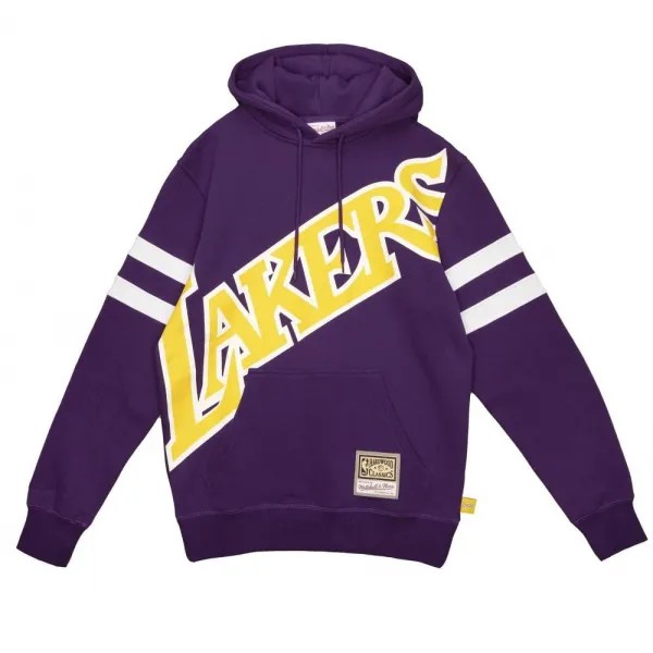 SUDADERA LOS ANGELES LAKERS "BIG FACE 2.0 FLEECE HOODIE" MITCHELL AND NESS