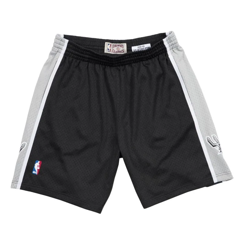 SHORT SAN ANTONIO SPURS RETRO SWINGMAN 1998-99 NEGRO