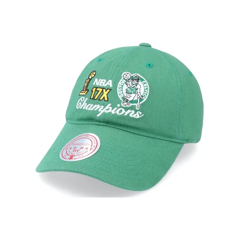 GORRA BOSTON CELTICS "DAD HAT CHAMPIONS" - MITCHELL AND NESS