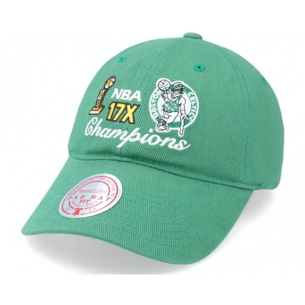 GORRA BOSTON CELTICS "DAD HAT CHAMPIONS" - MITCHELL AND NESS
