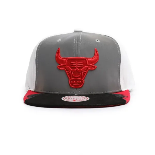 GORRA CHICAGO BULLS NBA DAY 5 - MITCHELL AND NESS GREY WHITE