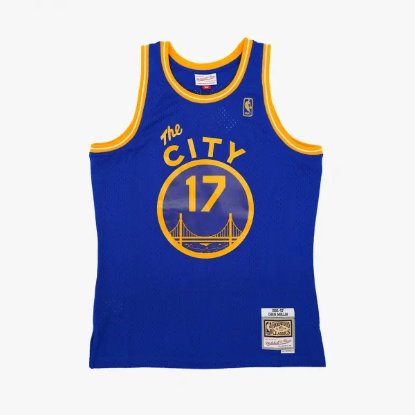 Camiseta retro de Chris Mullin con Golden State Warriors 1996-97