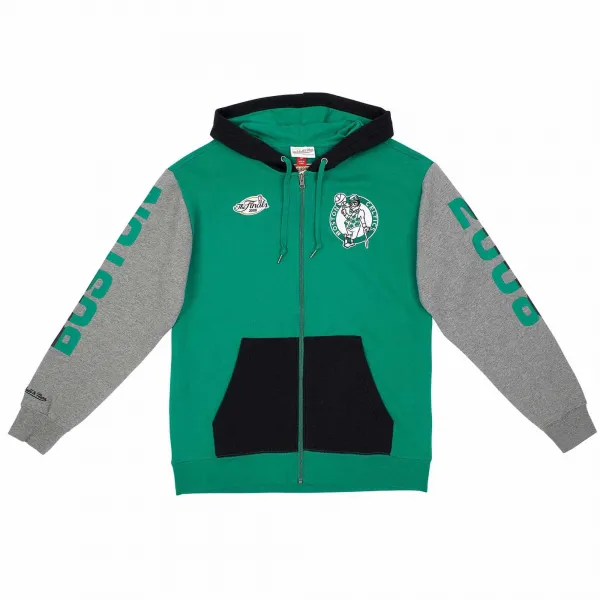 SUDADERA MITCHELL AND NESS "FULL ZIP BOSTON CELTICS "