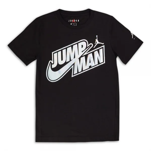 CAMISETA NIKE JORDAN JUMPMAN "IRIDISCENT" NEGRA JUNIOR