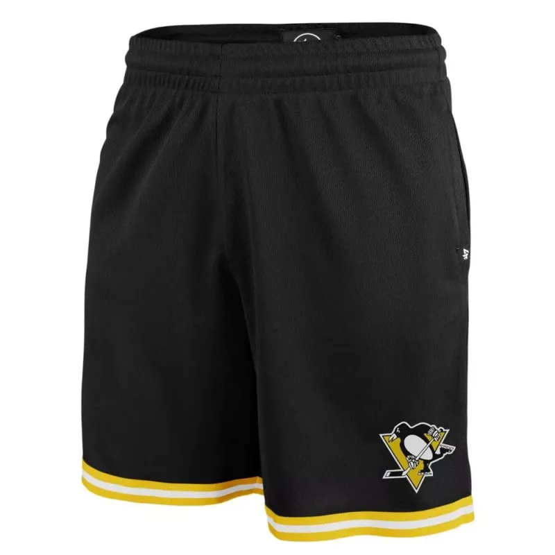 SHORT PITTSBURG PENGUINS NHL - "BACK COURT" 47 BRAND NEGRO