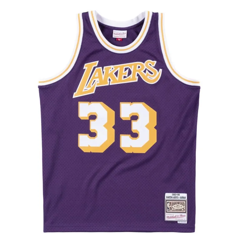 CAMISETA KAREEM ABDUL-JABBAR LAKERS - SWINGMAN 1983 - MORADA