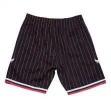 Short Chicago Bulls NBA retro swingman 1996 negro alternate trasera