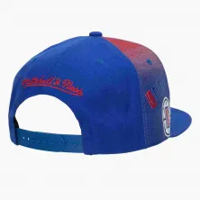 Gorra plana NBA Tapestry Los Angeles Clippers de Mitchell and Ness, trasera