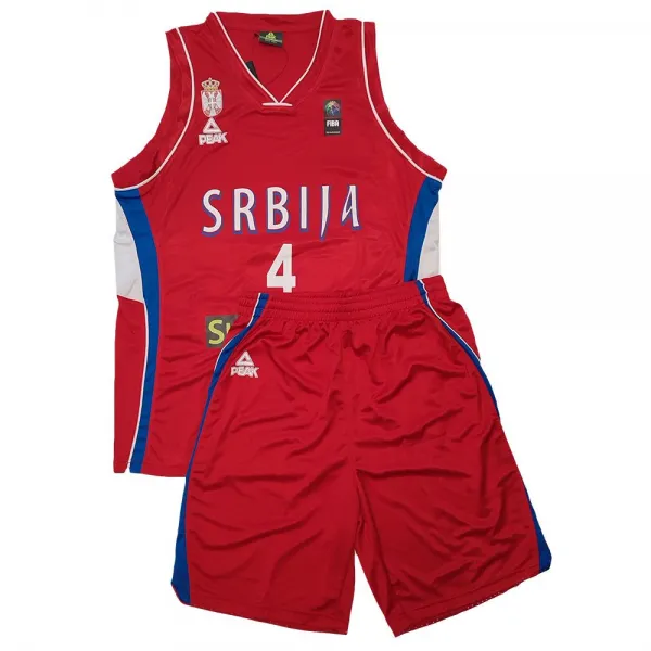 EQUIPACION SERBIA MILOS TEODOSIC , FIBA 2014 EN ROJO