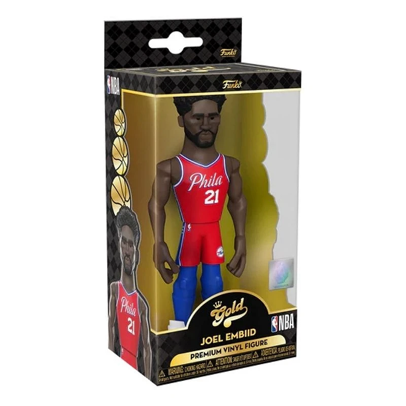 Funko Gold 12 NBA LG: 76ers - Allen Iverson​​ Iverson - Probabilità di 1/6 per la Variante Chase - Figura D'azione in Vinile da Collezione - Idea Regalo per il Compleanno - Merchandising Ufficiale