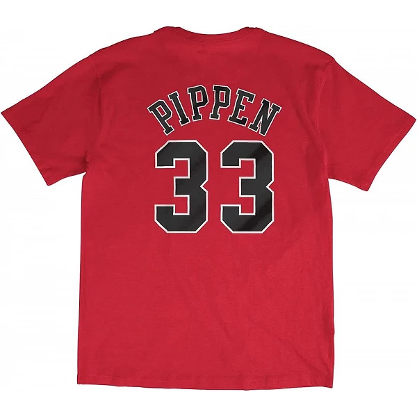 CAMISETA SCOTTIE PIPPEN CHICAGO BULLS - NBA N&N TEE- ROJA