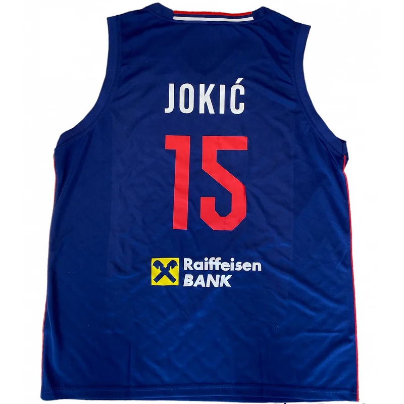Camiseta Nikola Jokic Seleccion Serbia Peak Azul Eurobasket azul*