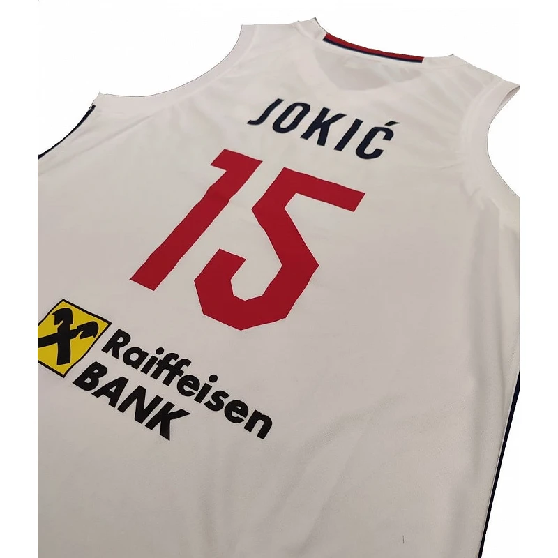 Camiseta Jokic Serbia Eurobasket blanca MVP del campeonato