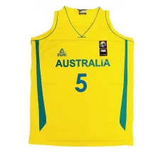 CAMISETA SELECCION AUSTRALIANA - PEAK AMARILLA FIBA