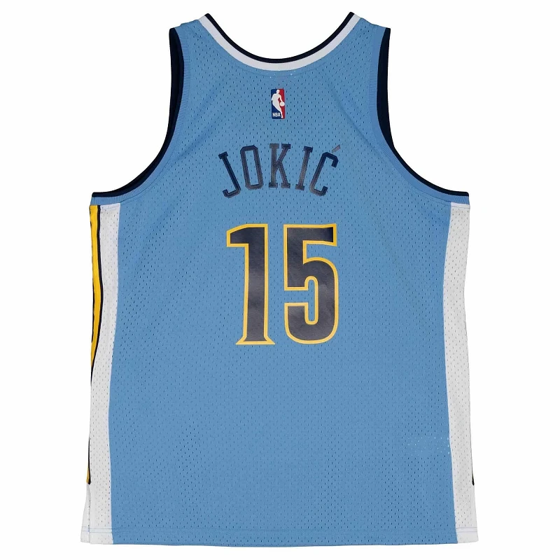 Camiseta de Nikola Jokic con Denver Nuggets swingman en azul