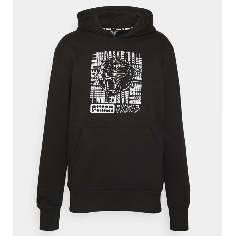 Sudadera Graphic Booster coleccion Hoops de Puma negra
