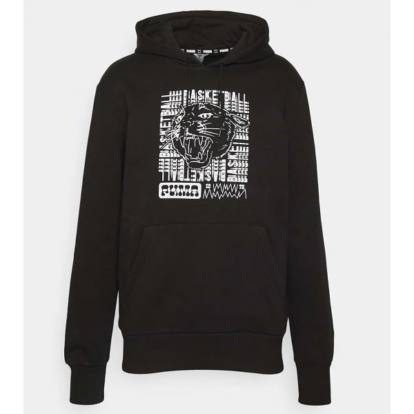 Sudadera Graphic Booster coleccion Hoops de Puma negra