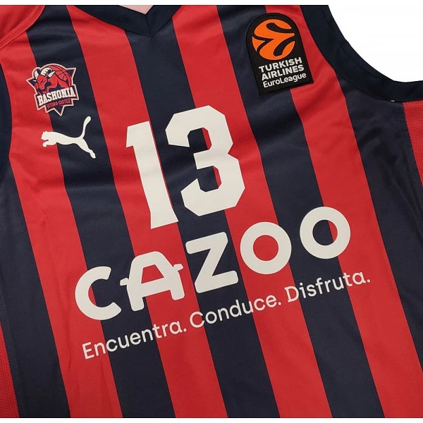 camiseta baloncesto replica oficial thompson baskonia euroliga 2023