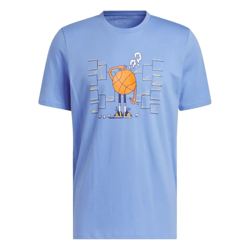 Camiseta Adidas "Lil Stripe Basketball Graphic" en azul