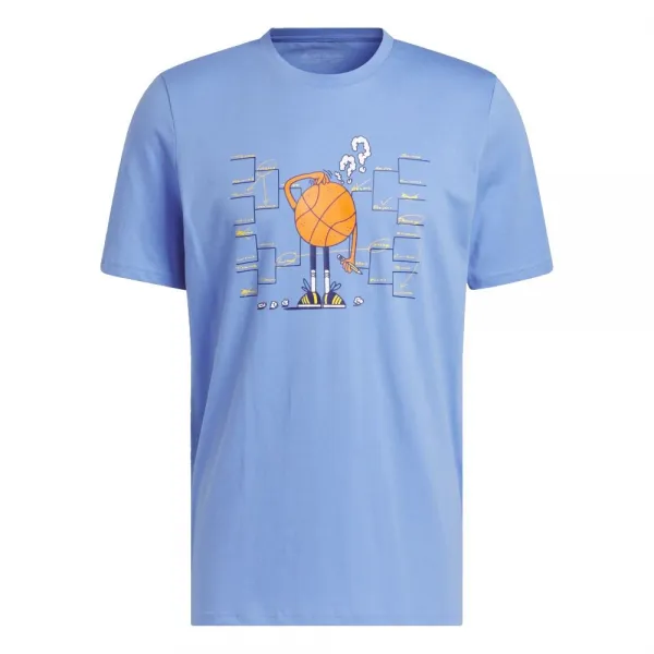 Camiseta Adidas "Lil Stripe Basketball Graphic" en azul