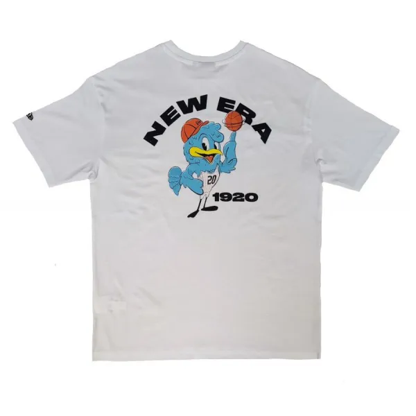 Camiseta New Era Character Graphic manga corta Oversized en Blanco *