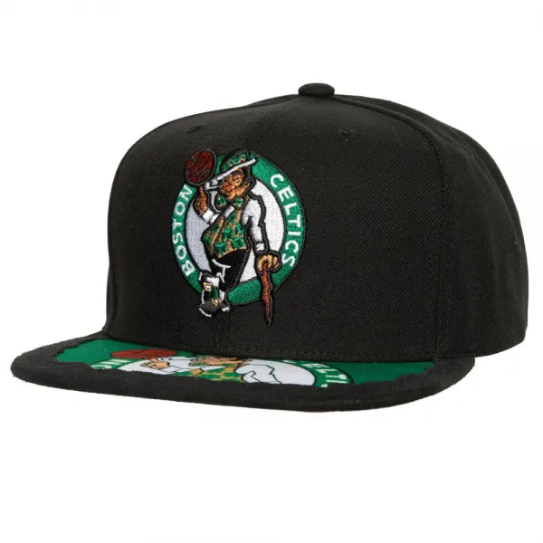 Gorra plana Boston Celtics NBA Munch Time de Mitchell and Ness