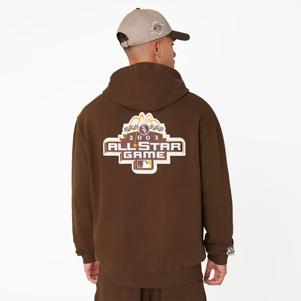 Sudadera MLB World Series Patch Chicago White Sox marrón espalda